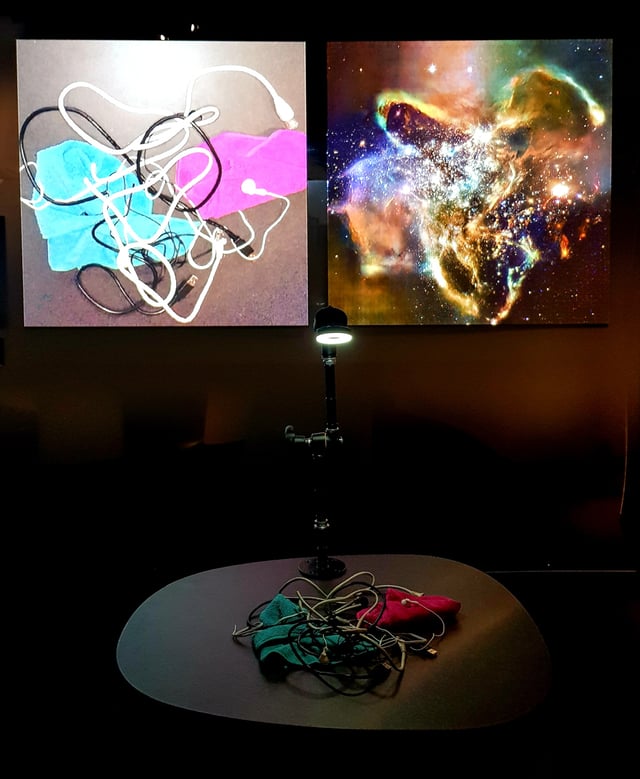 Learning to See (Interactive) installation view at AI: More than Human, Barbican Centre, London, UK, 2019.
